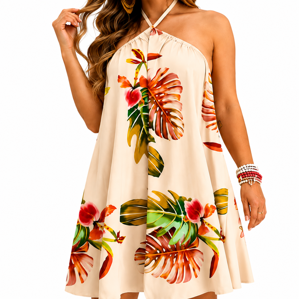Women's 2026 Tropical Leaf Print H