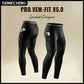 Compression Pant Men Training Gym Leggings with Pockets Running Tights Fitness Basketball Jogging Workout Trouser Polyester